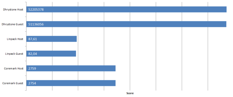 kvm on arm performance assessement, cpu, memory and I/O benchmarking in virtualized systems